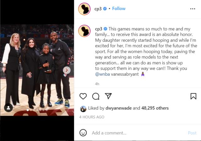 开云体育下载-【现场】缅怀科比吉安娜  保罗获第一届WNBA倡导奖