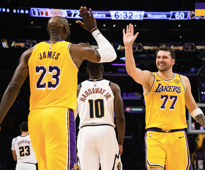 开云-拒绝17分大逆转！东契奇拯救湖人！全场狂欢庆祝，里夫斯神操作